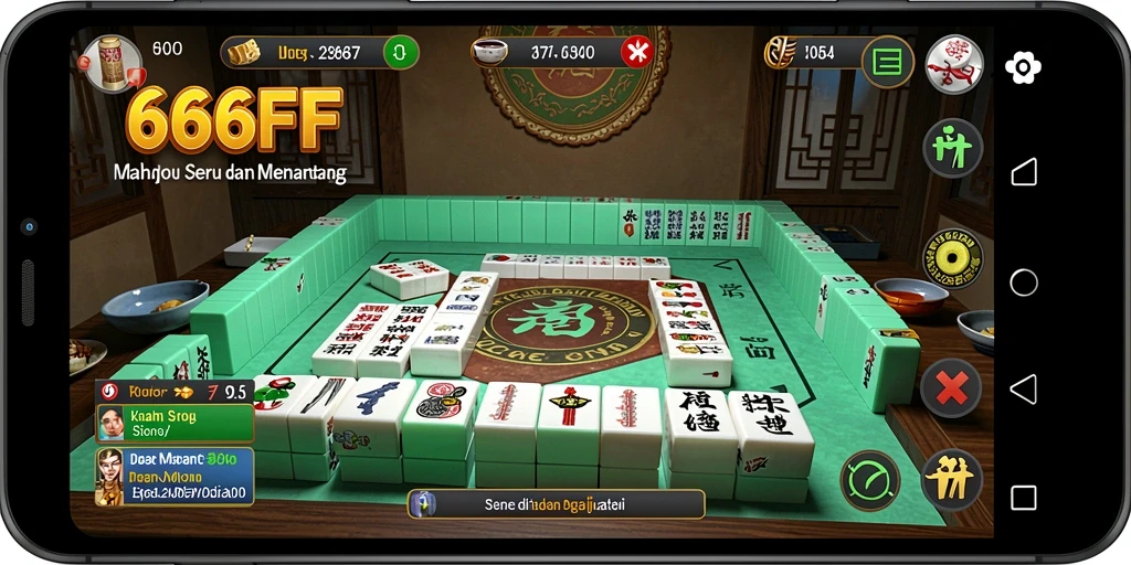 Tampilan gameplay Mahjong yang menawan dari 666FF.