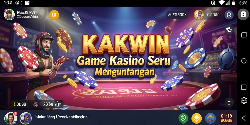 Tangkapan layar gameplay KAKWIN menampilkan suasana Kasino yang mendebarkan.