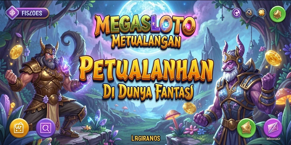 Gameplay MEGASLOTO yang seru dan menentang di dunia fantasi.