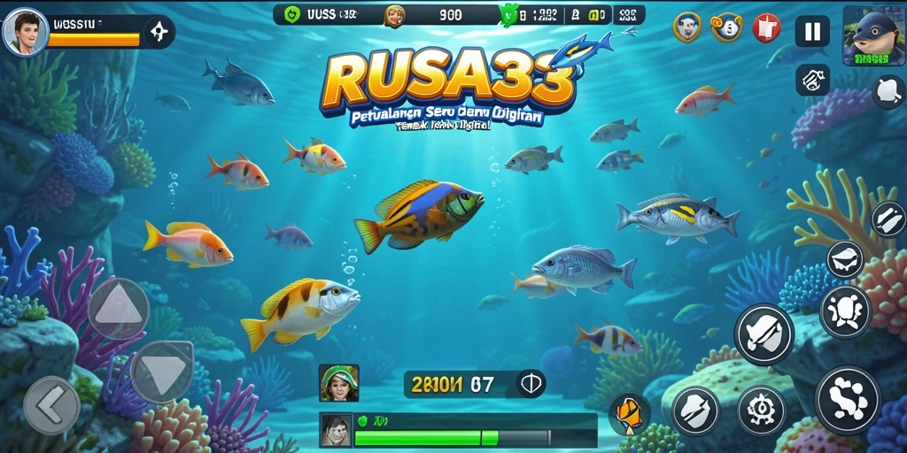 Menampilkan gameplay RUSA33 dengan serunya menembak ikan!