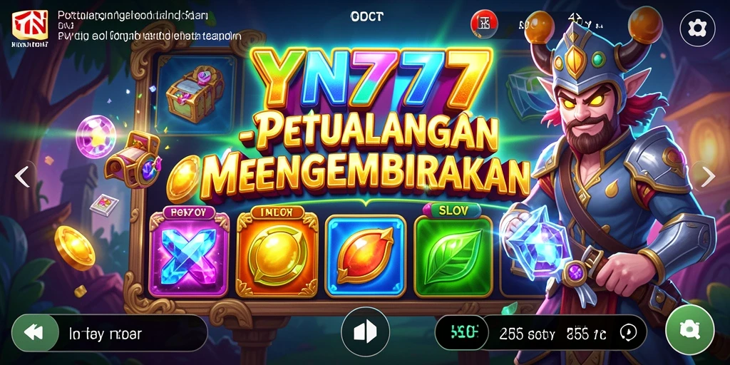 Gameplay menarik pada YN777 dengan desain slot yang memukau.